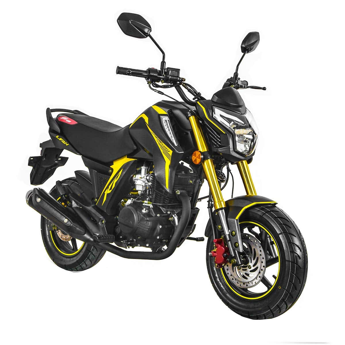 Lifan Motorcycle Yellow Black Design Wallpaper