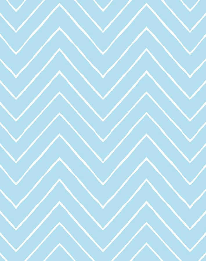 Light Blue Chevron Pattern Wallpaper