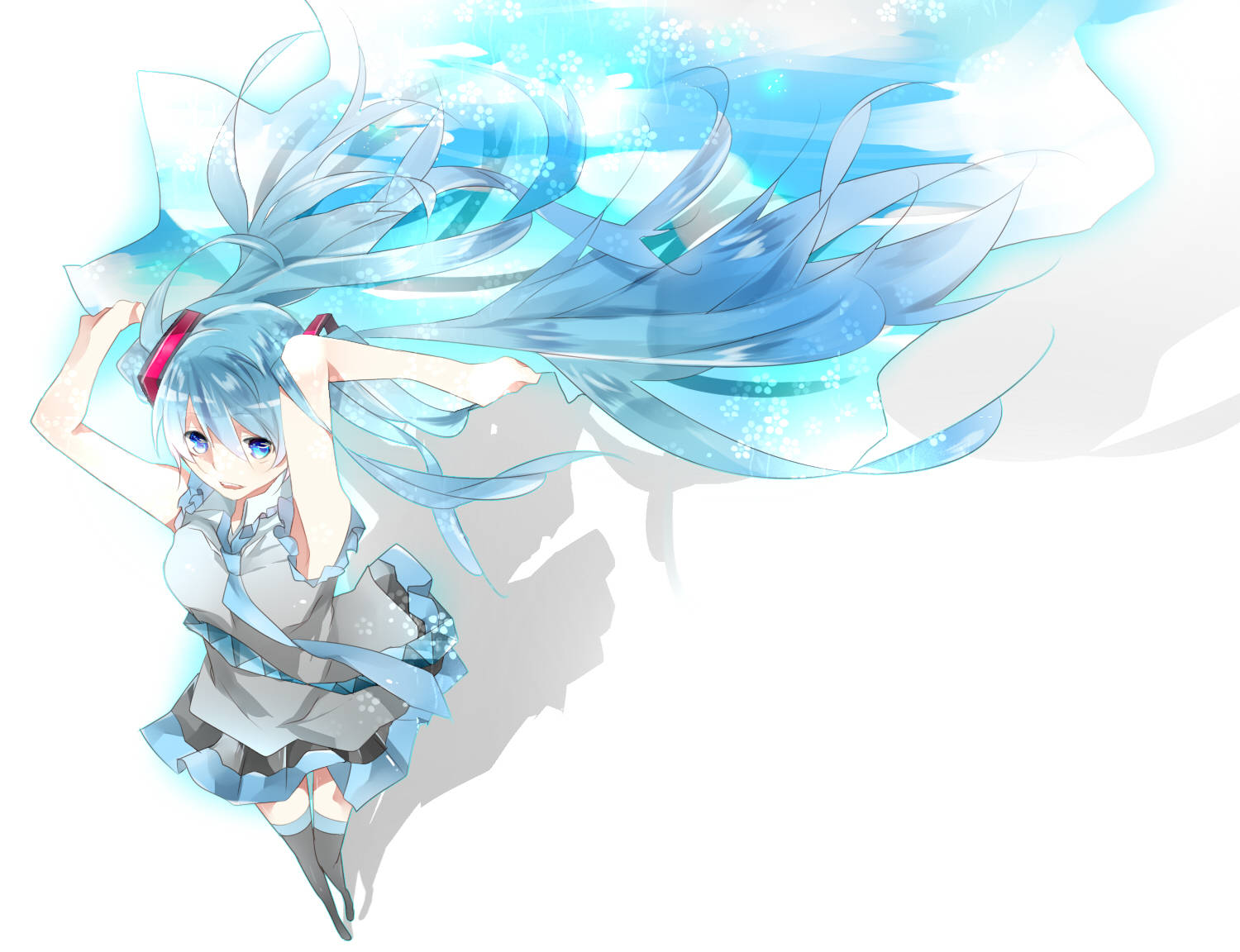 Light Blue Hatsune Miku Wallpaper