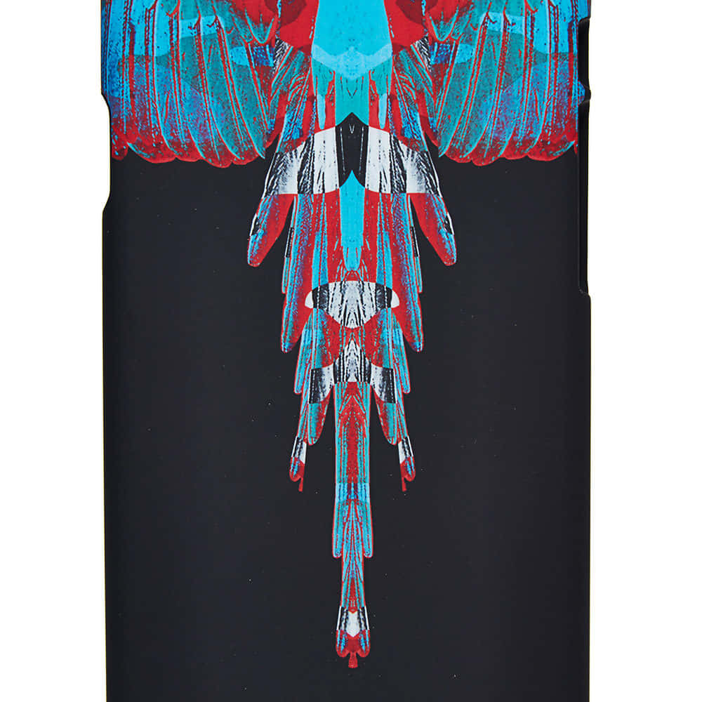 Light Blue Red Wings From Marcelo Burlon Wallpaper