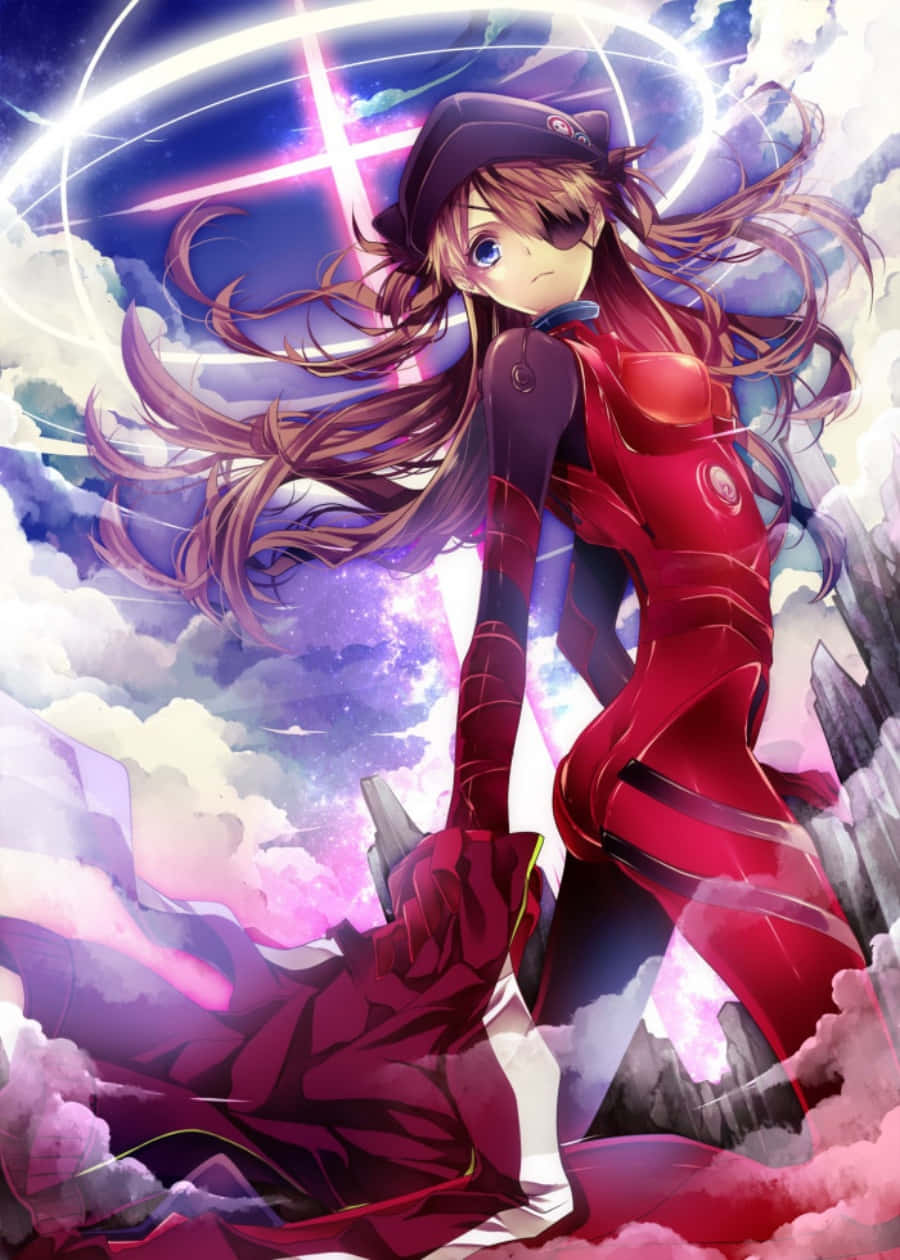 Light Cross Asuka Neon Genesis Evangelion Iphone Wallpaper