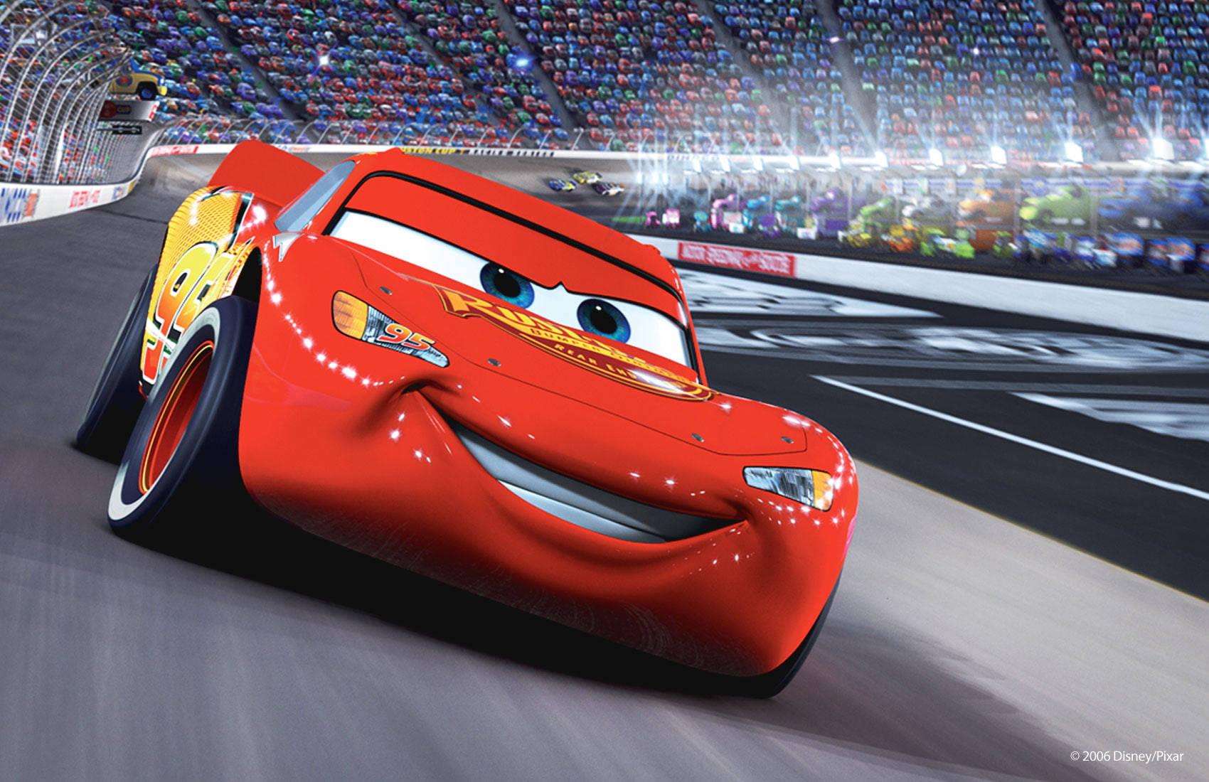 Lightning Mcqueen Race Track Wallpaper