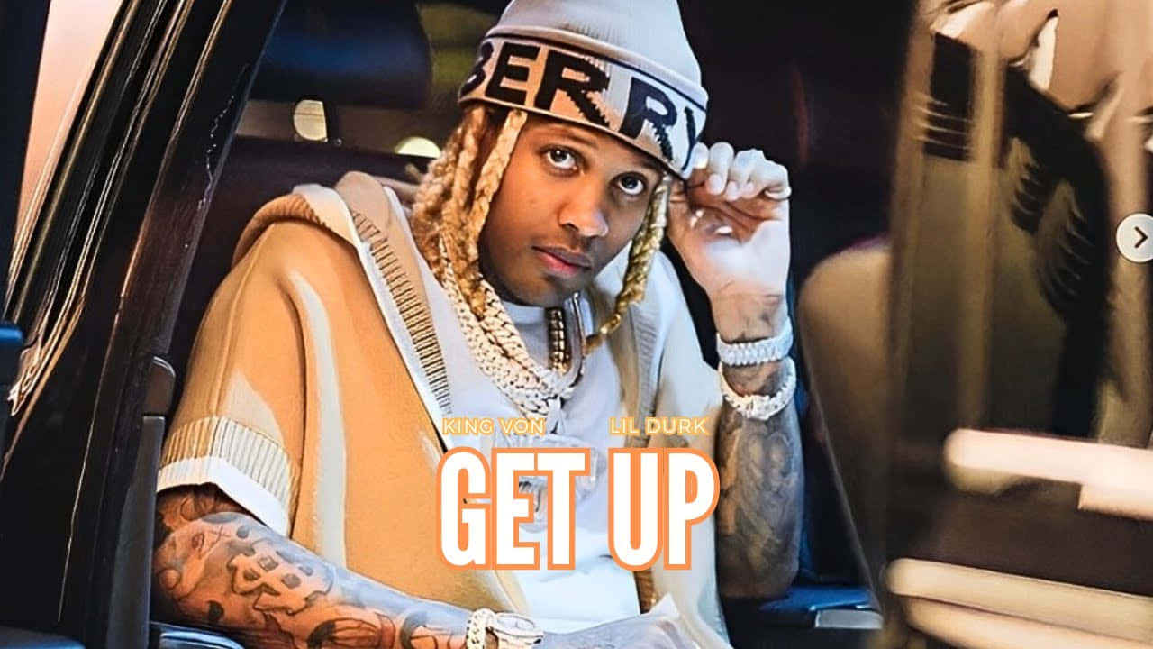 Lil Durk King Von Get Up Promotional Image Wallpaper