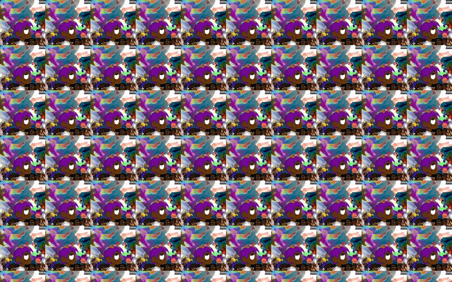 Lil Uzi Vert Tiled Photo Collage Wallpaper