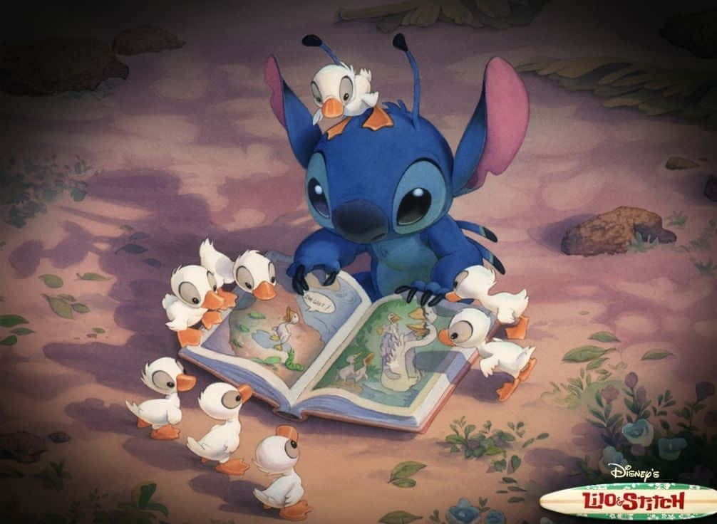 Lilo And Stitch Adorable Buddies Wallpaper