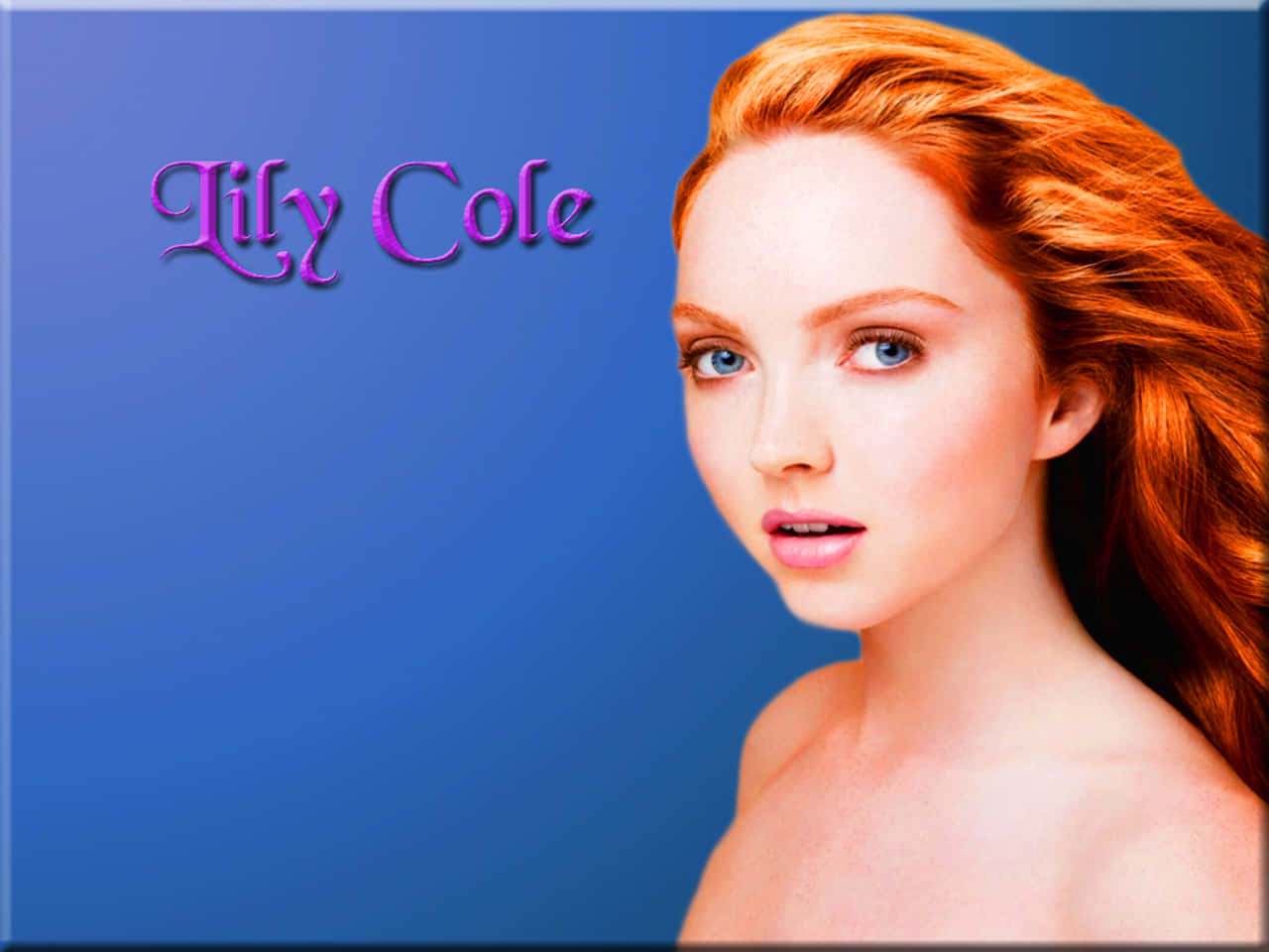 Lily Cole Portrait Wallpaper