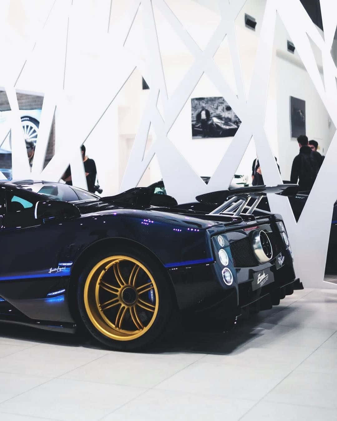 Limited Edition Pagani Zonda Tricolore In A Striking Pose Wallpaper