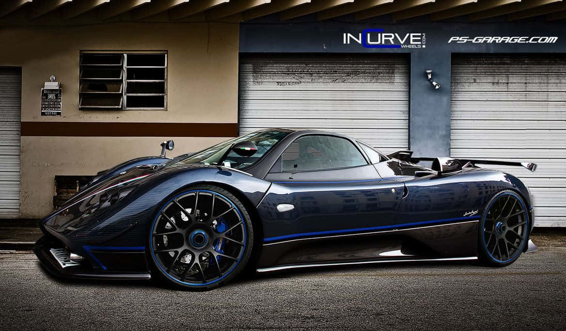 Limited Edition Pagani Zonda Tricolore In Action Wallpaper