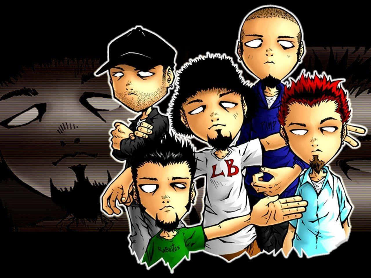 Limp Bizkit Anime Style Illustration Wallpaper