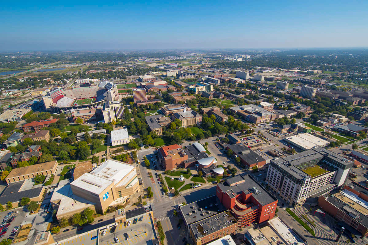 Lincoln Nebraska Aerial View Wallpaper