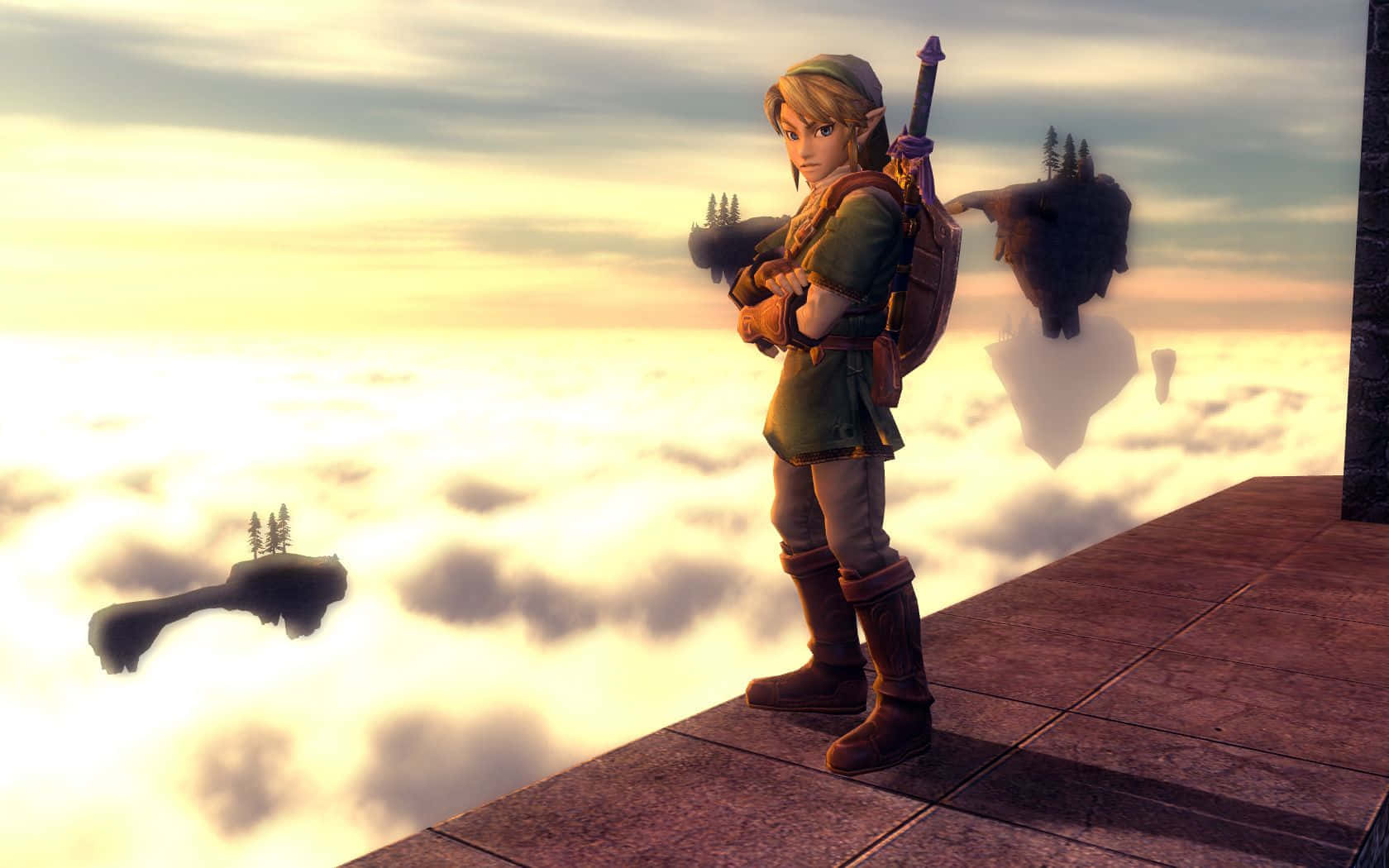 Link_ Above_the_ Clouds Wallpaper