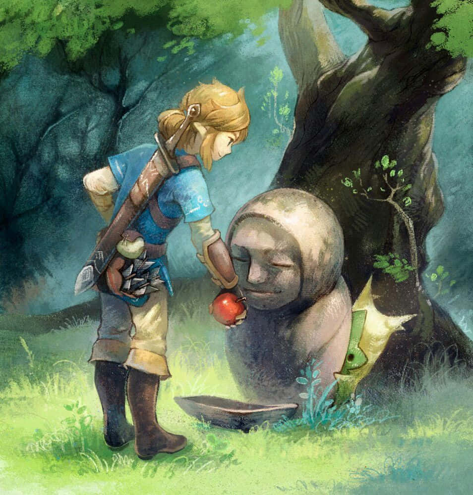 Link Offering Appleto Korok Wallpaper