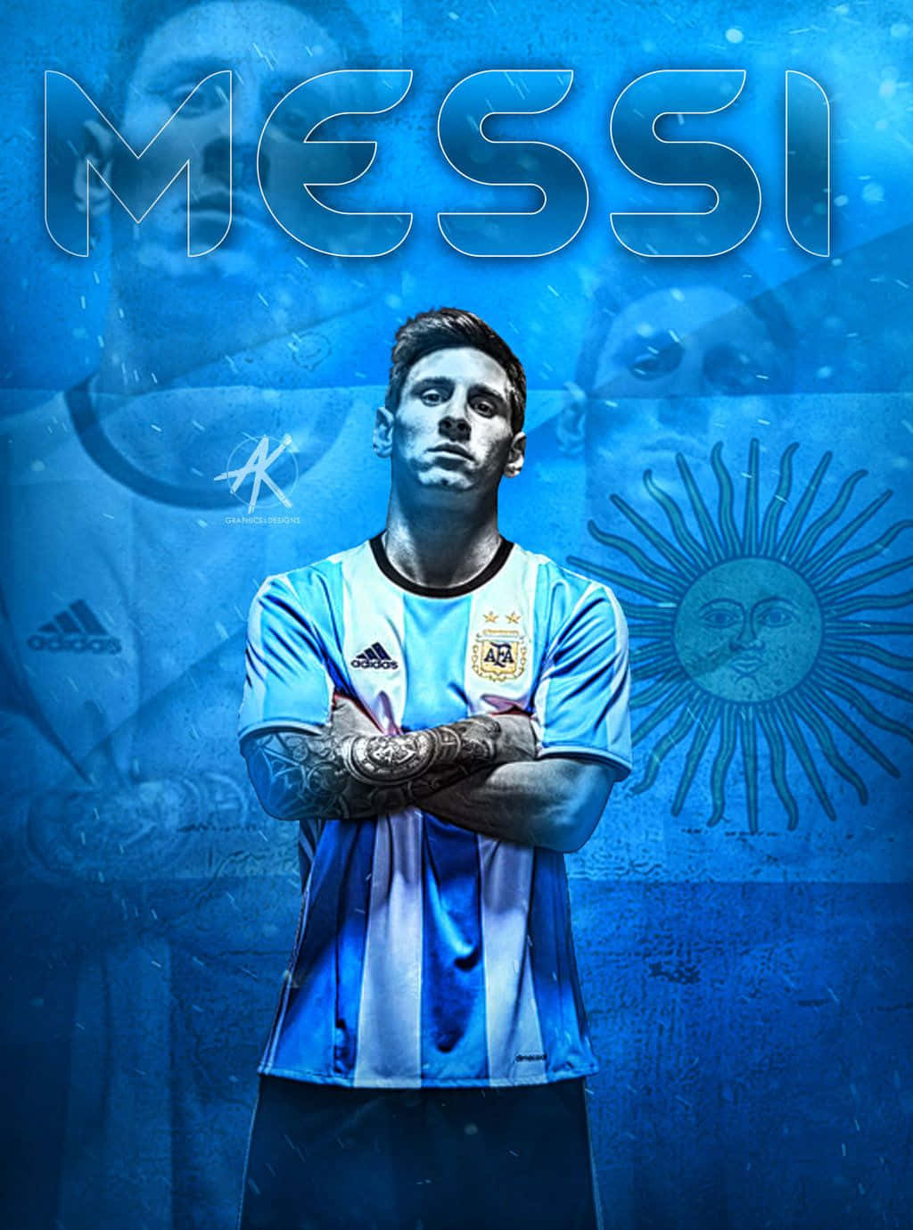 Lionel Messi – Cool & Gifted Football Phenom Wallpaper