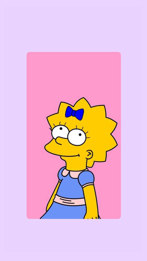 Lisa Simpson Dreams Sweetly Amidst A Lavender Field Wallpaper