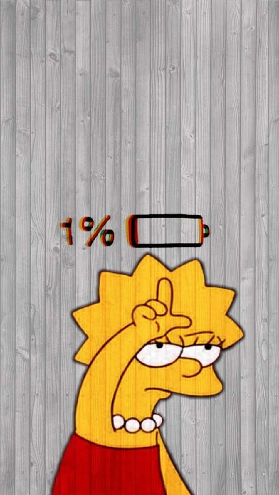 Lisa Simpson Enjoying The Beauty Of Nature Wallpaper