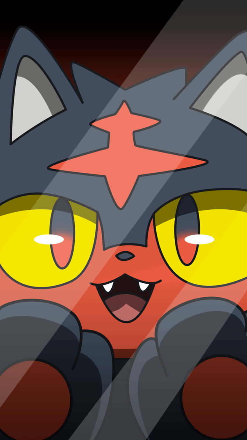 Litten Behind Glass Wallpaper