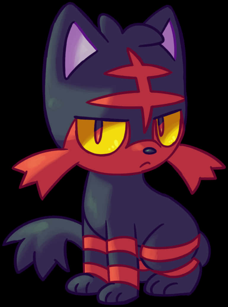 Litten With Judging Face Wallpaper