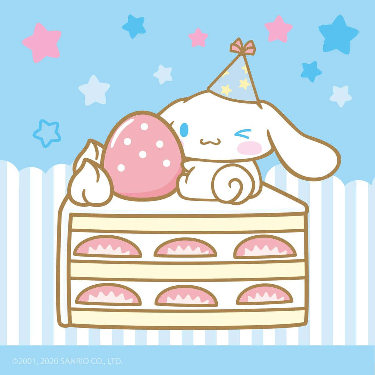 Little Cinnamoroll Sitting On The Desktop Wallpaper