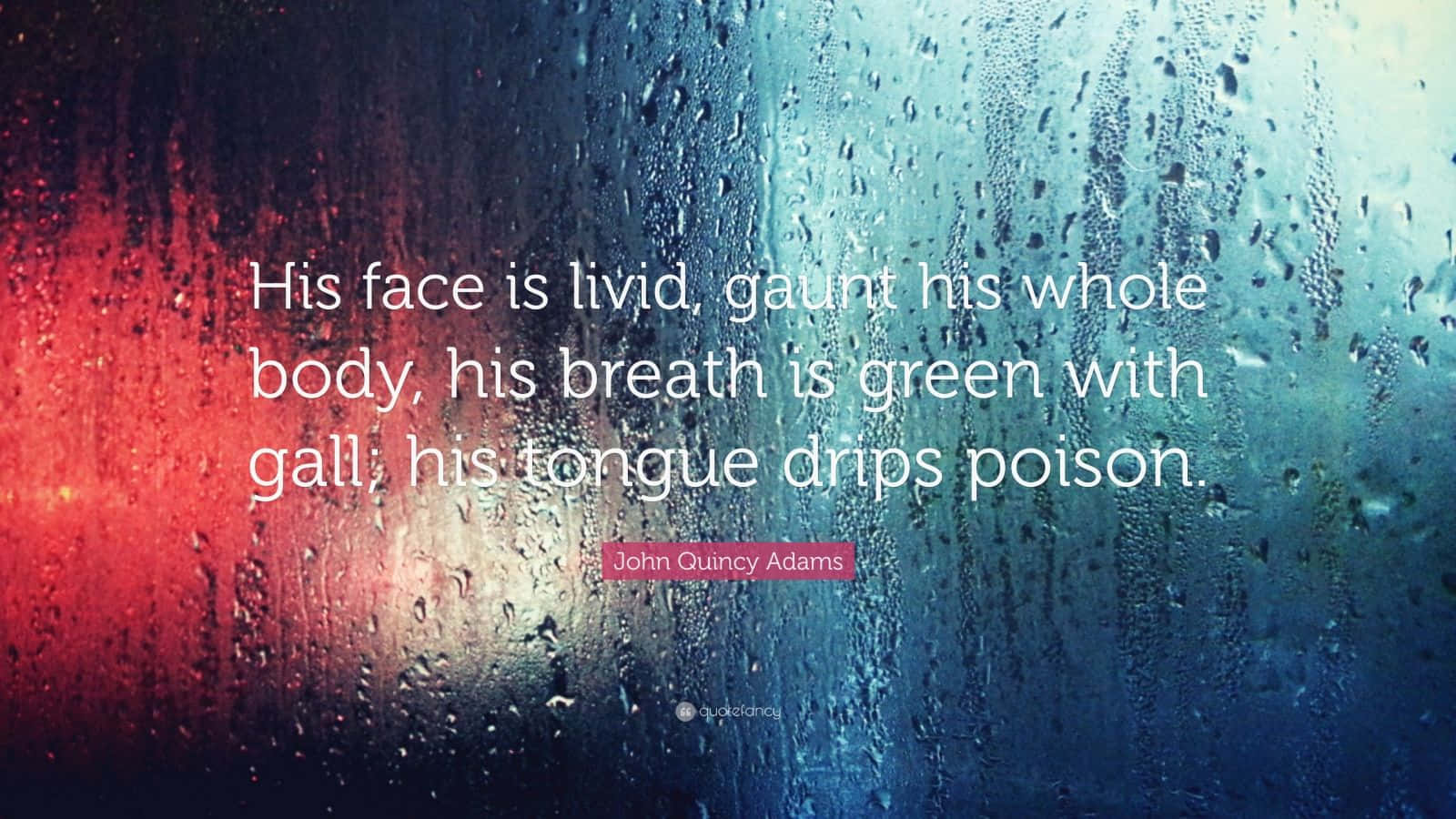 Livid Quote Rainy Window Wallpaper