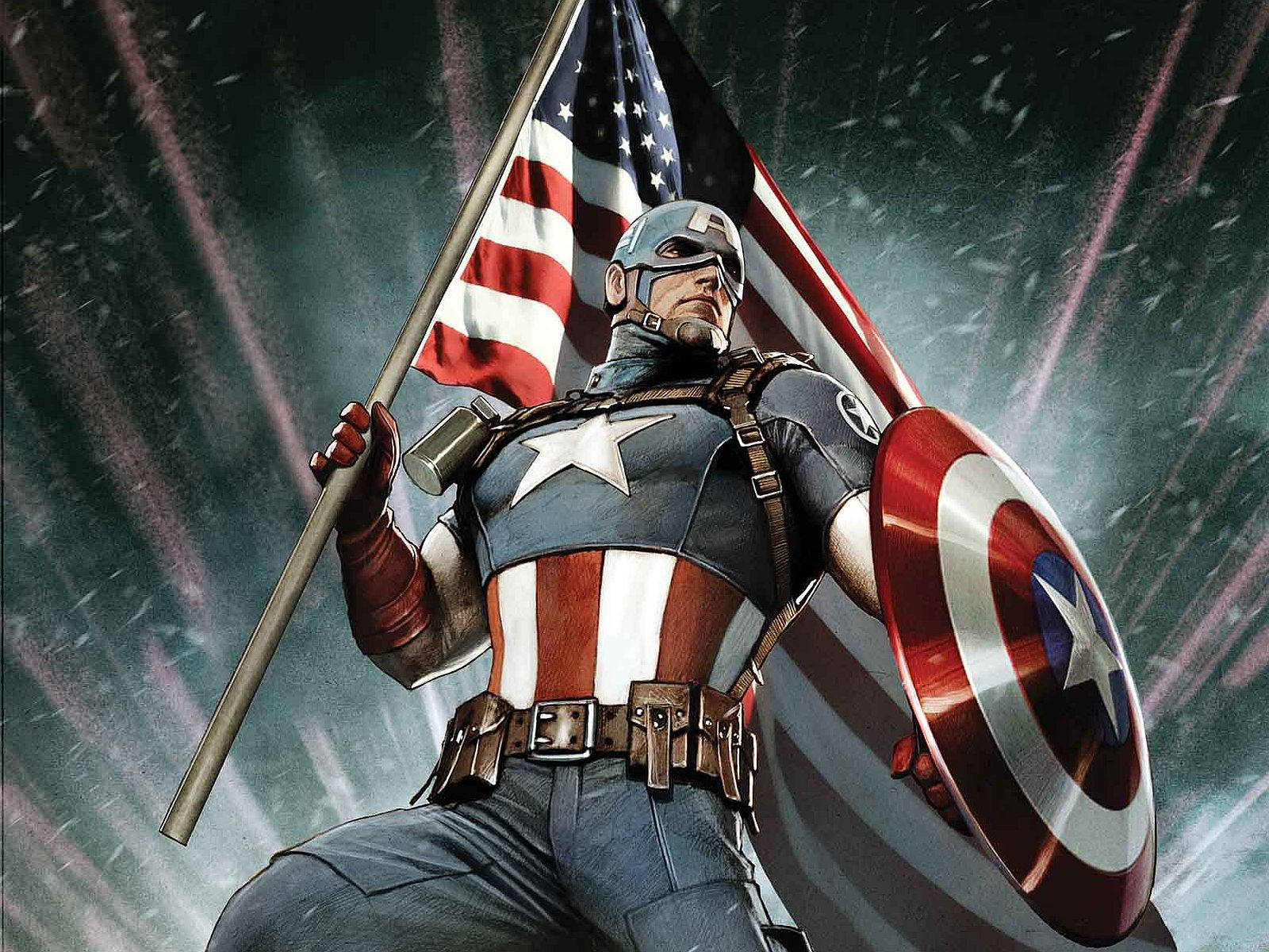 Living Legend Captain America Laptop Wallpaper