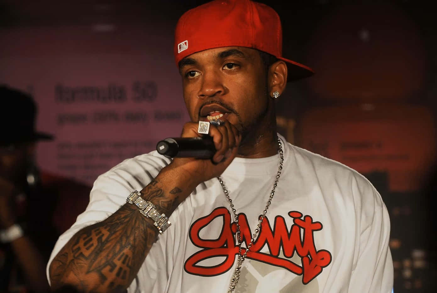 Lloyd Banks Performingat Event Wallpaper