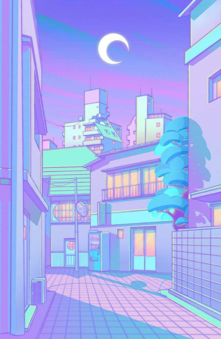 Lo-fi Aesthetic Cityscape Wallpaper