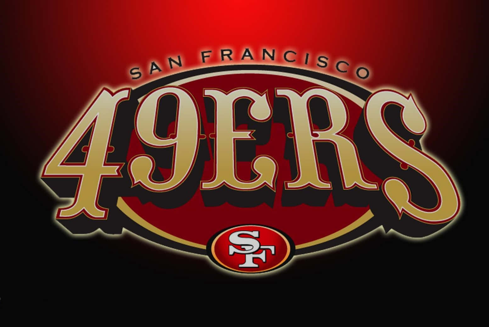 Logo Of The San Francisco 49ers Professional American Football Team Wallpaper