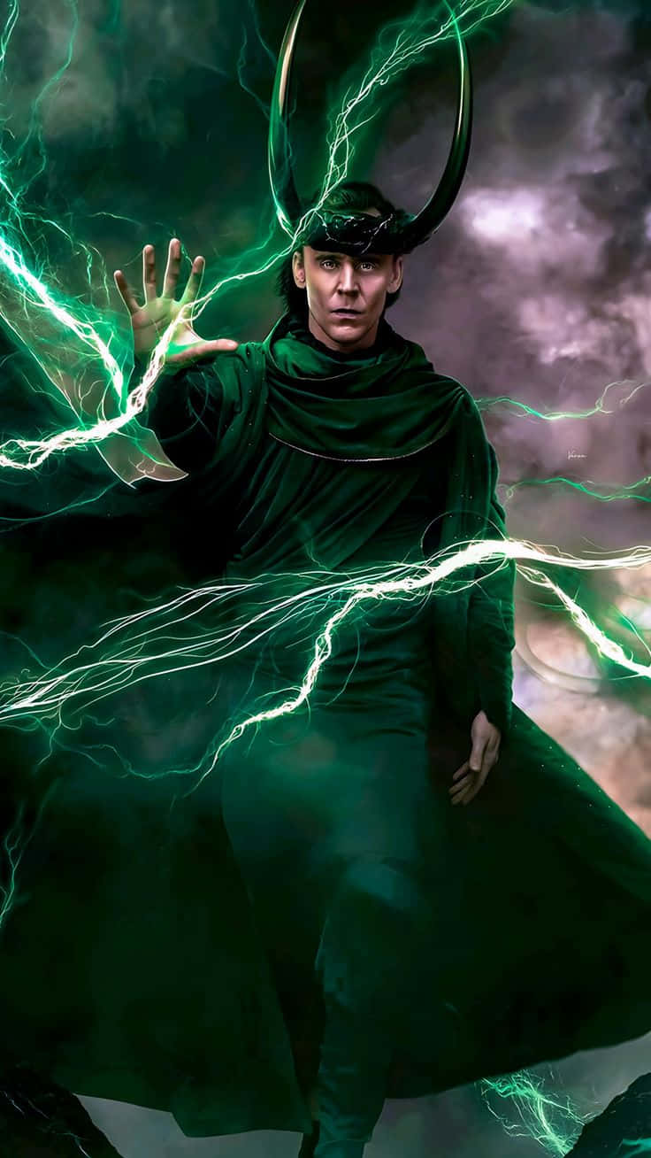 Loki Electrifying Power Display Wallpaper