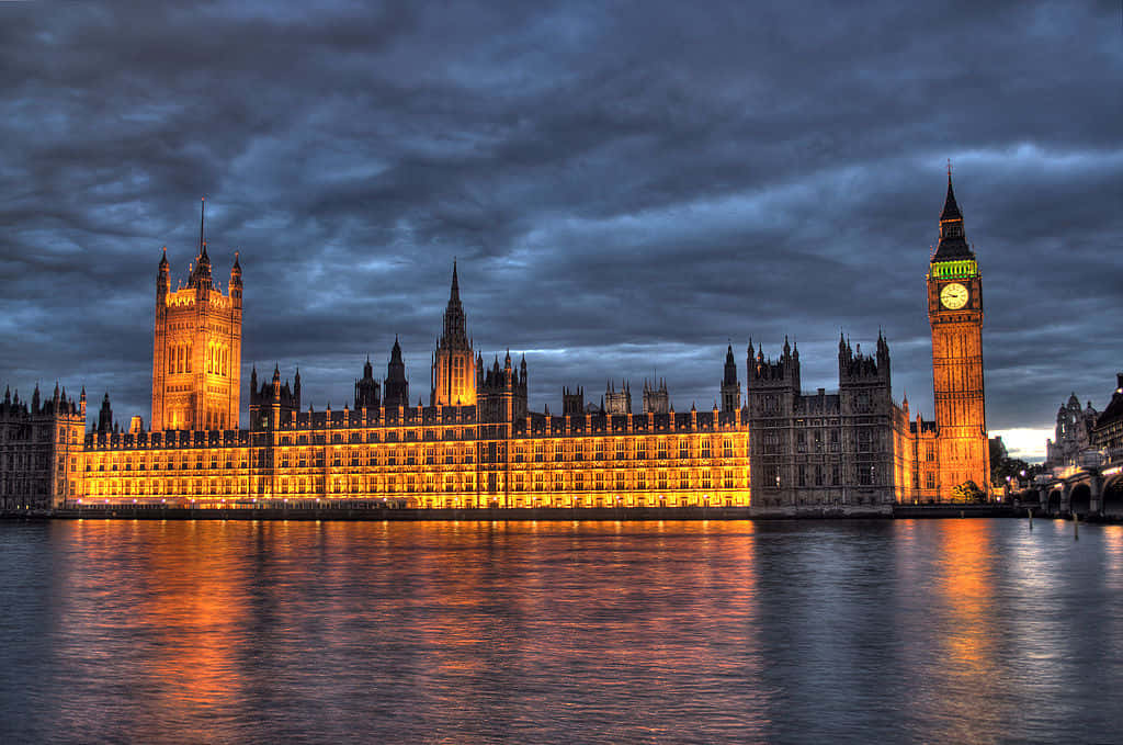 London Westminsterat Dusk Wallpaper