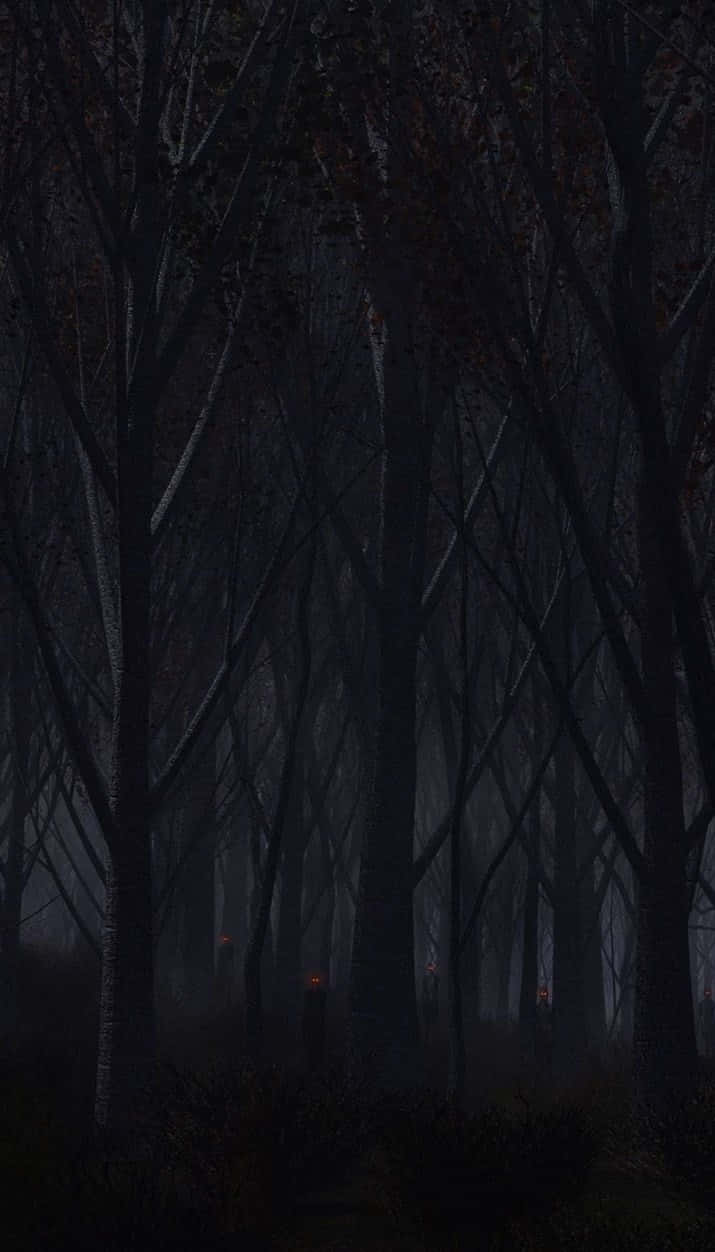 Look At The Eeriness Of This Haunted Forest Wallpaper