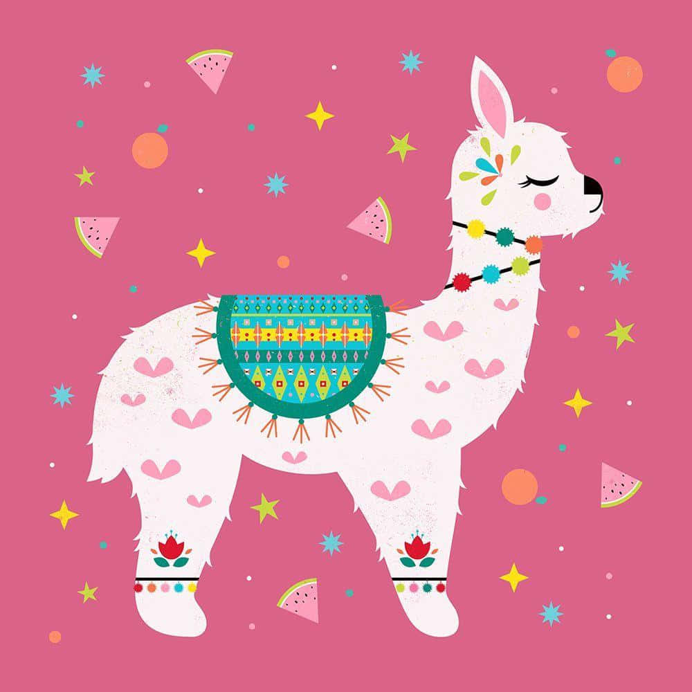 Look At This Adorable Llama! Wallpaper