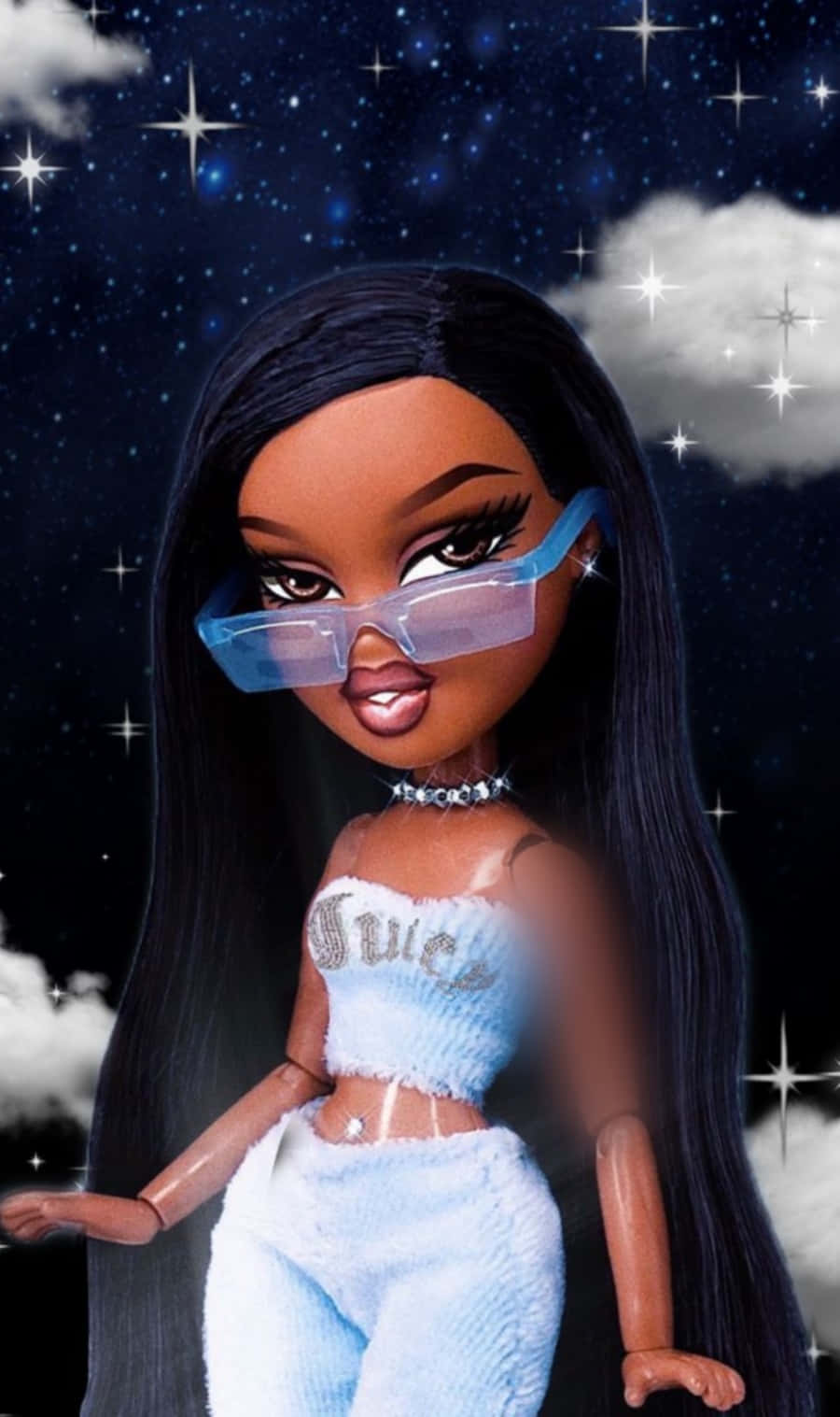 Look At This Gorgeous Black Bratz Aesthetic! Wallpaper