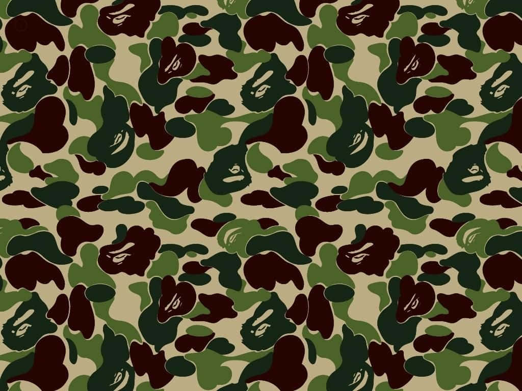 Look Cool In Bape Camo Wallpaper