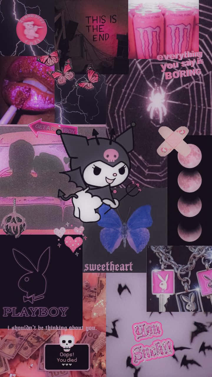 Look Cute And Stay Fabulous With Kuromi Aesthetic Wallpaper