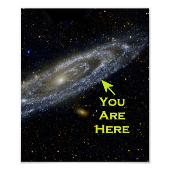 Look For The 'you Are Here' Star, And Explore The Vast Universe! Wallpaper