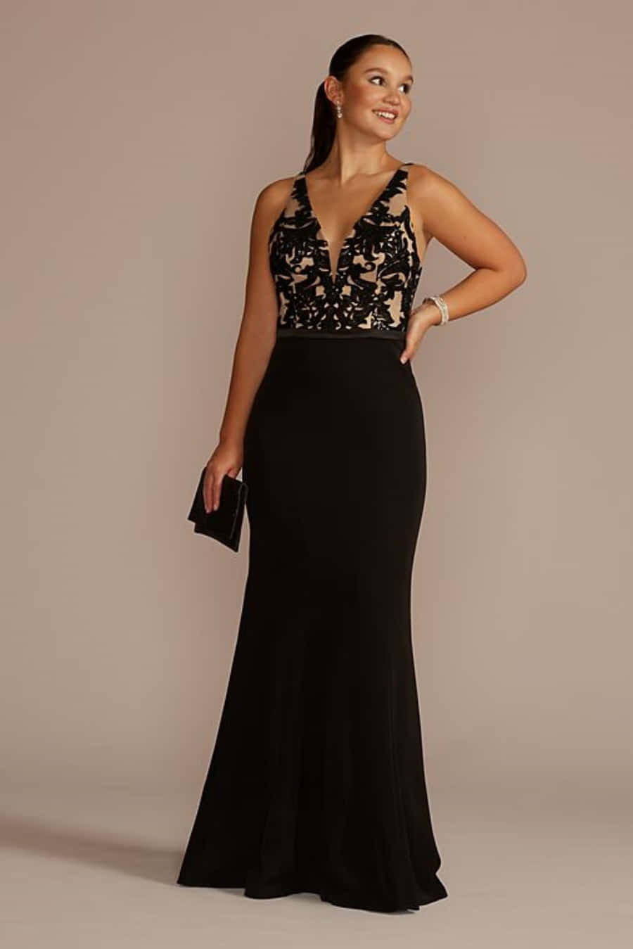 Look Stylish And Sophisticated In A Timeless Black Tie Dress. Wallpaper