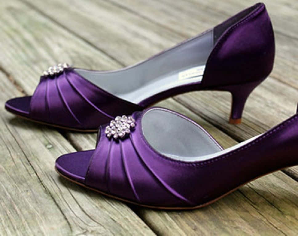 Look Stylish In Purple Shoes Wallpaper