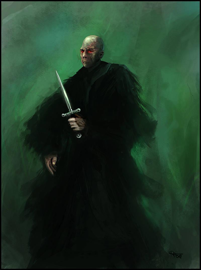 Lord Voldemort Spear Art Wallpaper