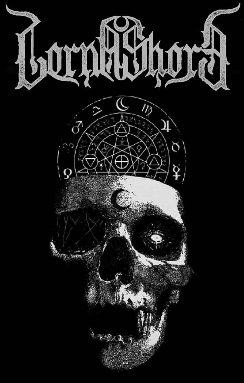 Lorna Shore Band Logoand Skull Wallpaper