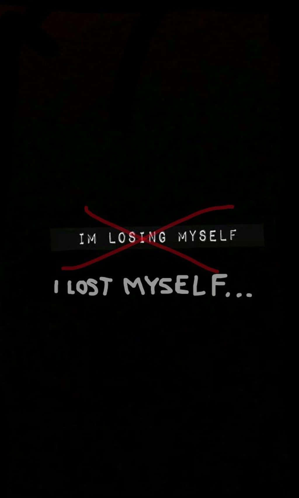 Losing Myself Dark Aesthetic Wallpaper