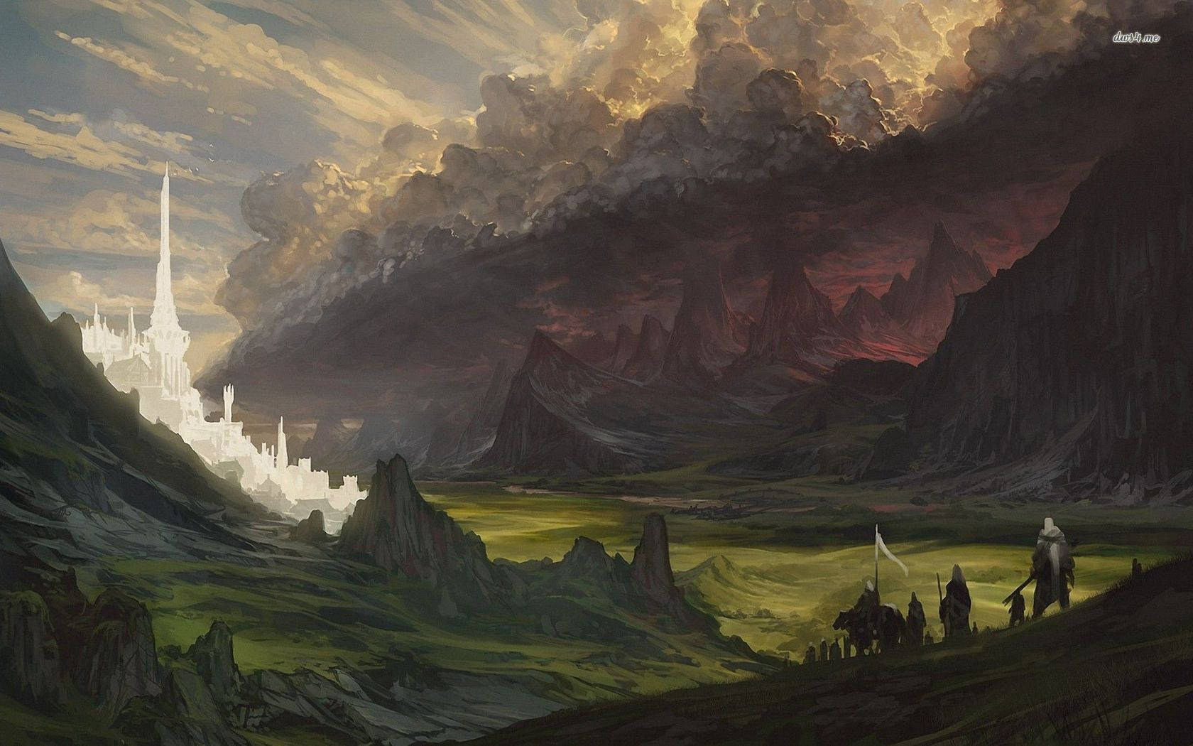 Lotr Landscape Artwork Wallpaper