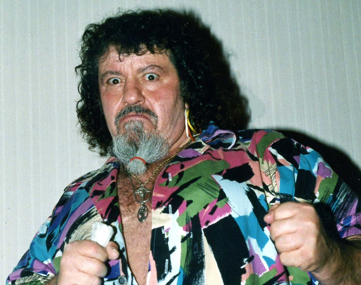 Lou Albano Captured In 1987 Wallpaper