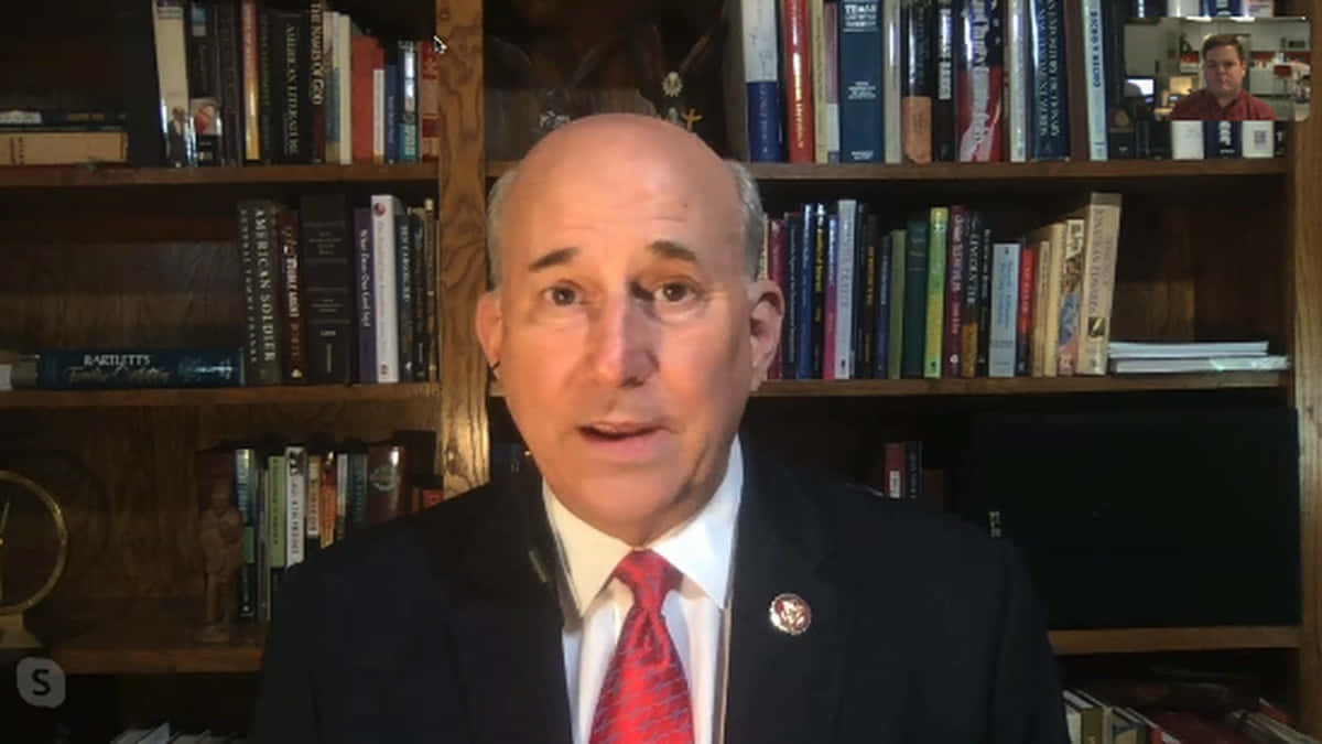 Louie Gohmert During Online Interview Wallpaper