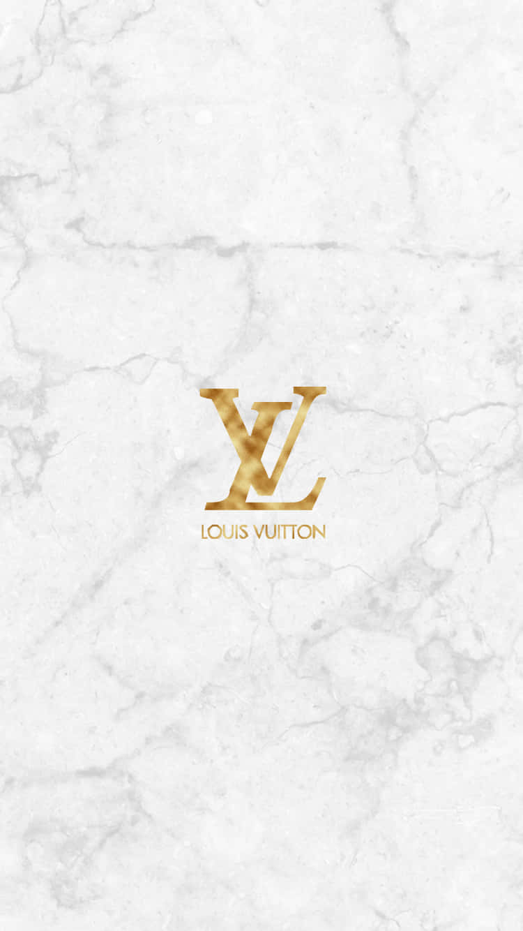 Louis Vuitton Designer Aesthetic Marble Digital Illustration Wallpaper