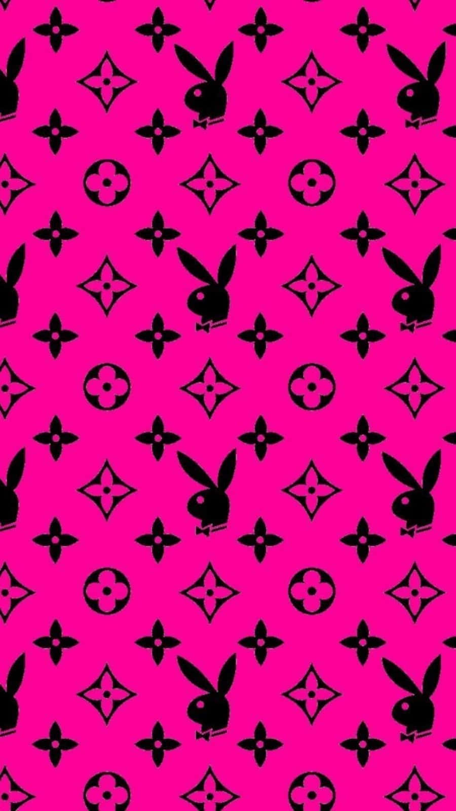 Louis Vuitton Pink With Playboy Bunny Wallpaper