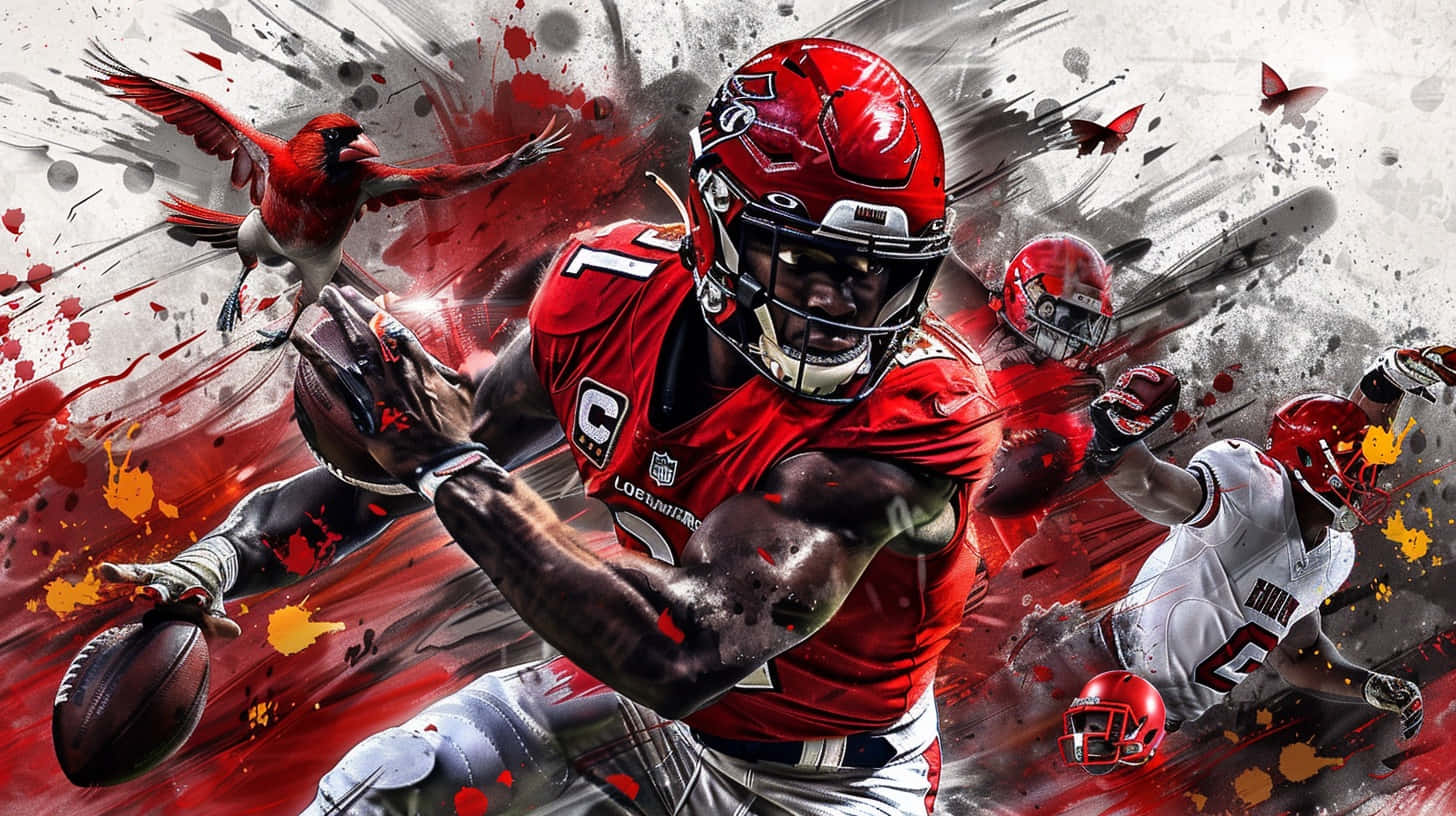 Louisville Cardinals Football Artwork Wallpaper