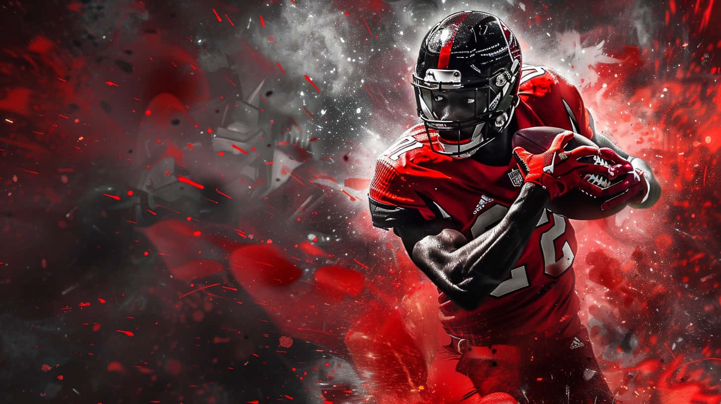 Louisville Cardinals Football Player Artwork Wallpaper