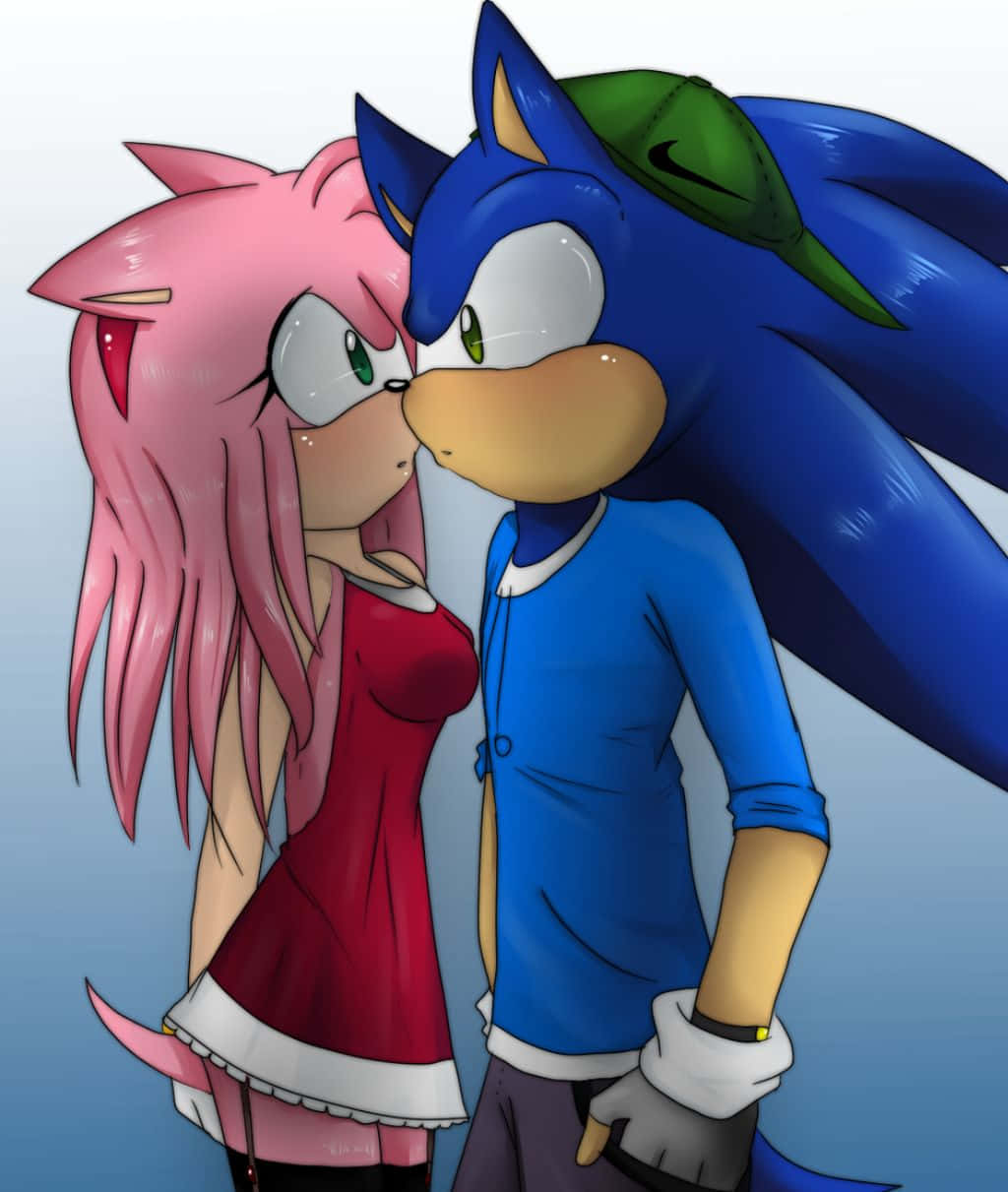 Love Blooms: Sonic & Amy's Adventure Wallpaper