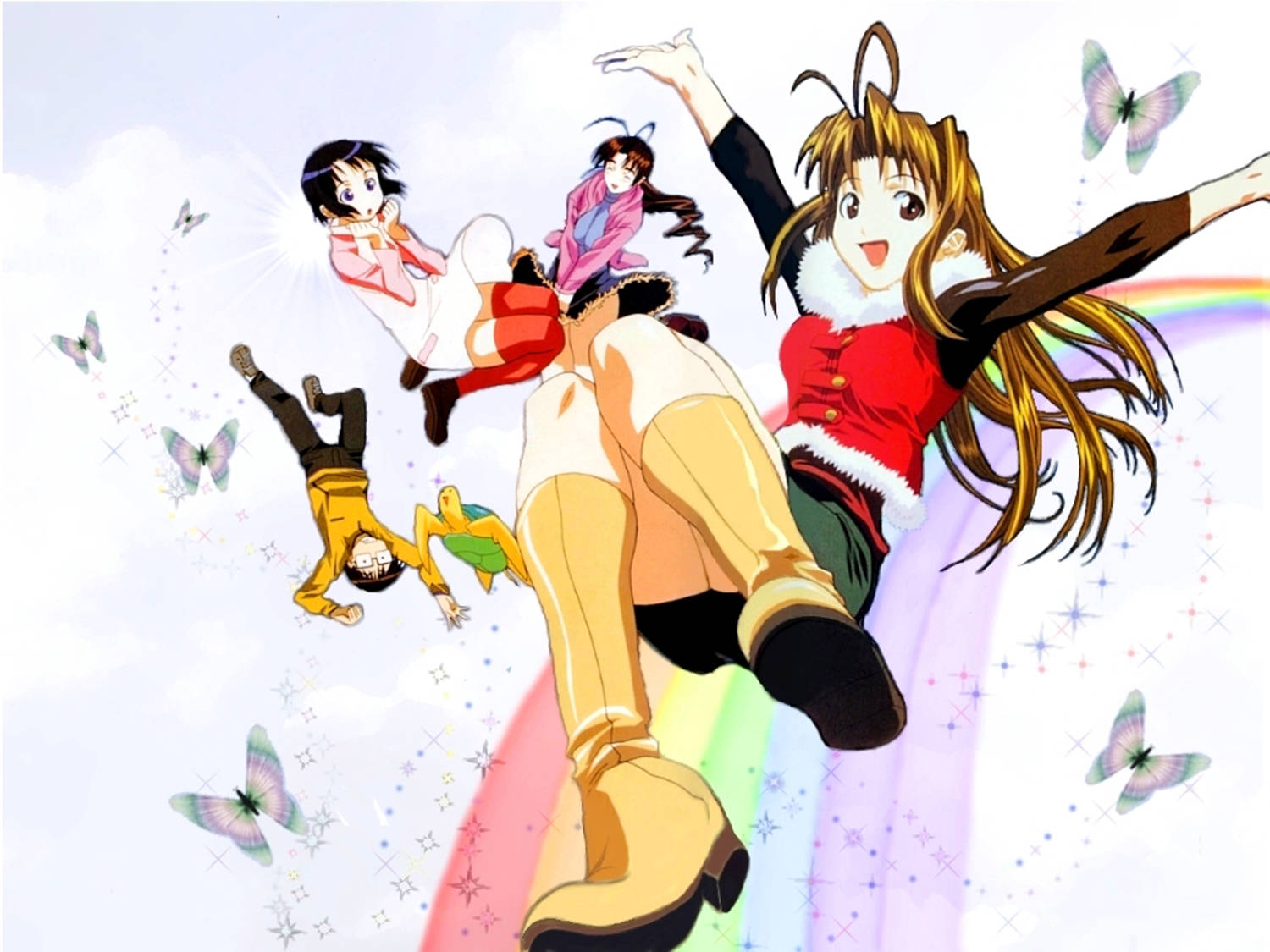 Love Hina Rainbow Wallpaper