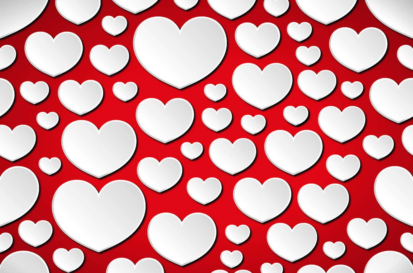 #love In Red: Beautiful Heart Pattern Wallpaper Wallpaper